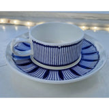 FLUX Tropical Collection by Neusa Bossa for FLUX Stoke on Trent Espresso cup and saucer Cobalt Ceramics from Barewall Art Gallery