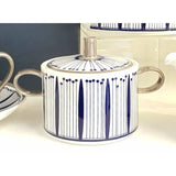 FLUX Tropical Collection by Neusa Bossa for FLUX Stoke on Trent Sugar Pot Platinum Ceramics from Barewall Art Gallery