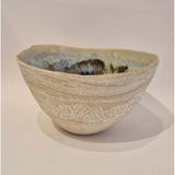 FM001 Decorated bowl by Faye Mayo Ceramics from Barewall Art Gallery