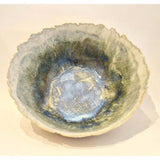 FM002 Decorated teased edge bowl by Faye Mayo Ceramics from Barewall Art Gallery