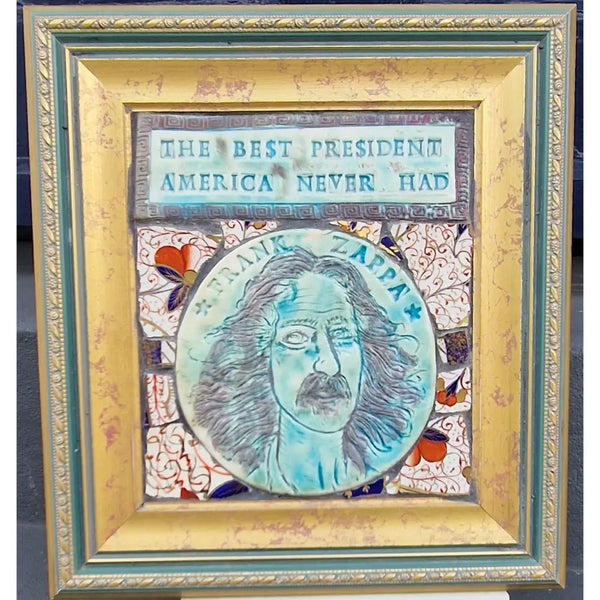 Frank Zappa The Best President America Never Had 2022 by Philip Hardaker Ceramics from Barewall Art Gallery