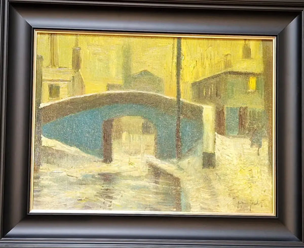 Frost over the Canal 2022 by Lucy Manfredi Original Art from Barewall Art Gallery