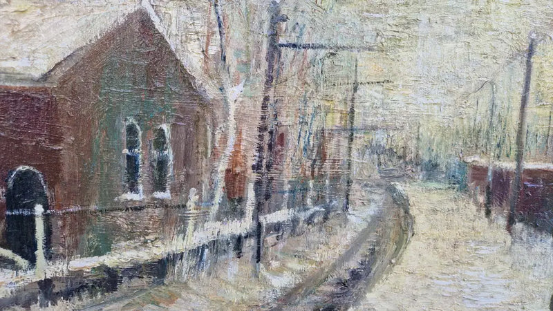 Frosty Morning Dinting Station 2022 by Lucy Manfredi Original Art from Barewall Art Gallery