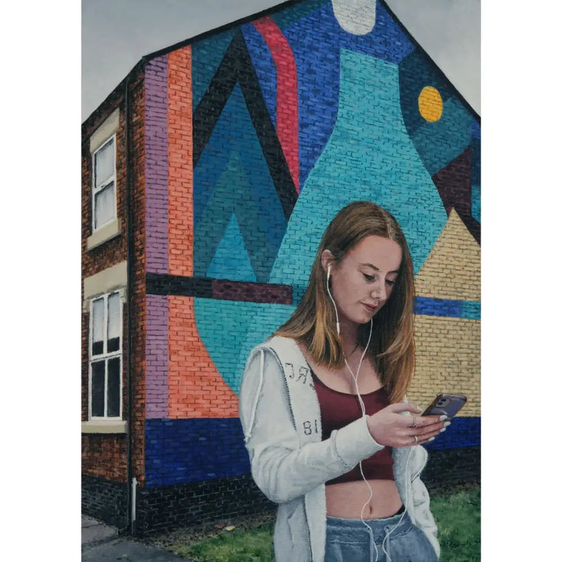 Gable End Graphic Middleport 2021 by Peter Davis Original Art from Barewall Art Gallery