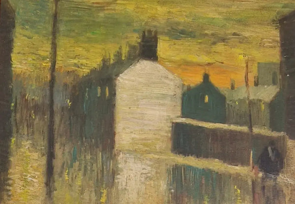 Gable End Moonlight 2022 by Lucy Manfredi Original Art from Barewall Art Gallery