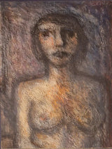Girl (Nude) 1984 by Arthur Berry Original Art from Barewall Art Gallery