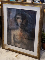 Girl (Nude) 1984 by Arthur Berry Original Art from Barewall Art Gallery