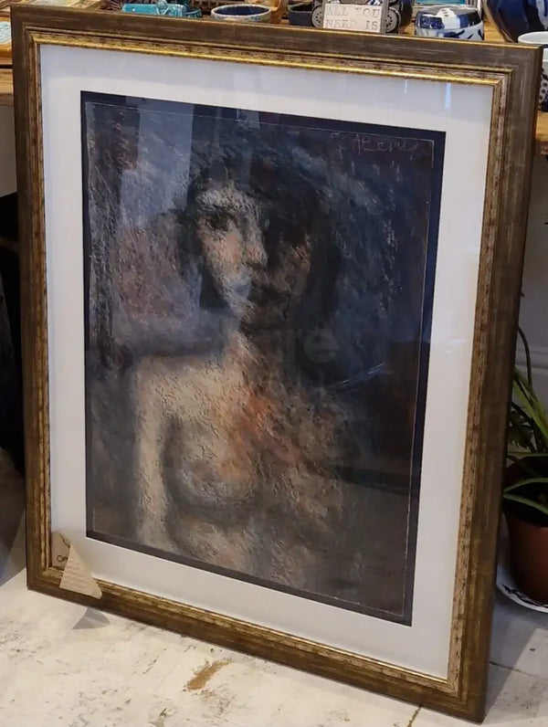 Girl (Nude) 1984 by Arthur Berry Original Art from Barewall Art Gallery