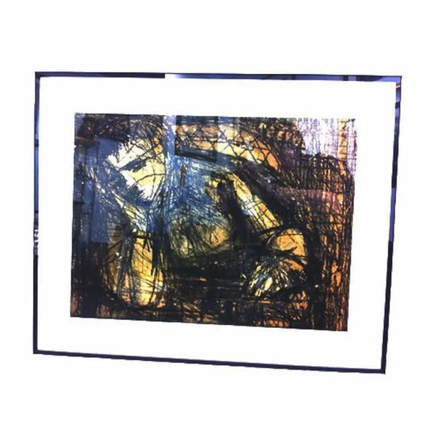 Girl Playing Chess 1958 by John Shelton Original Art from Barewall Art Gallery