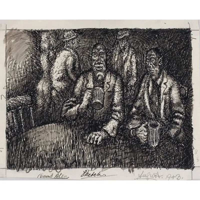 Good Ale 1943 by Norman Cope Original Art from Barewall Art Gallery