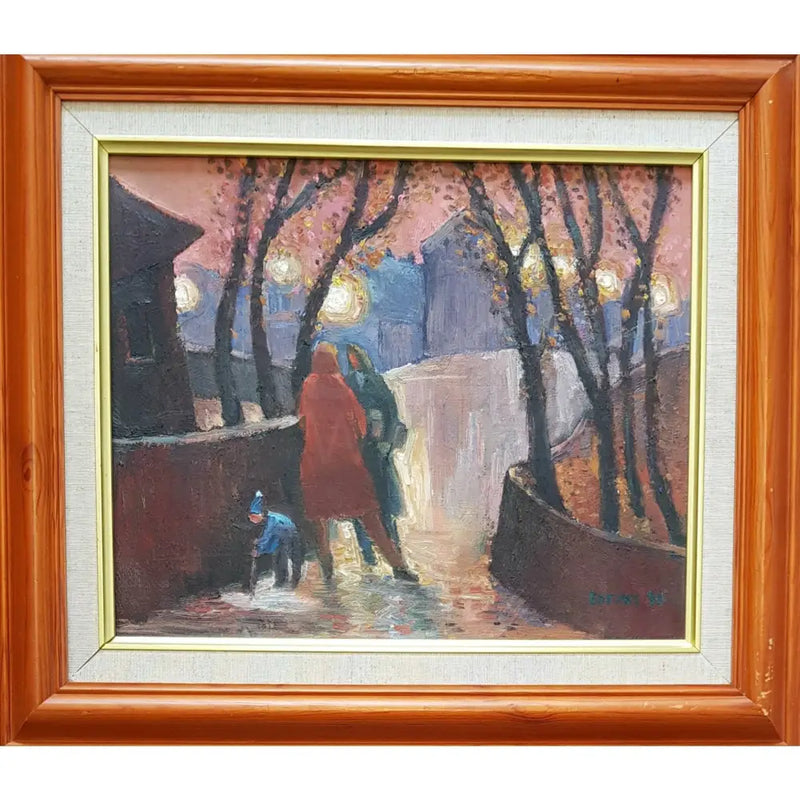 Gossip 1990 by Jiri Borsky Original Art from Barewall Art Gallery