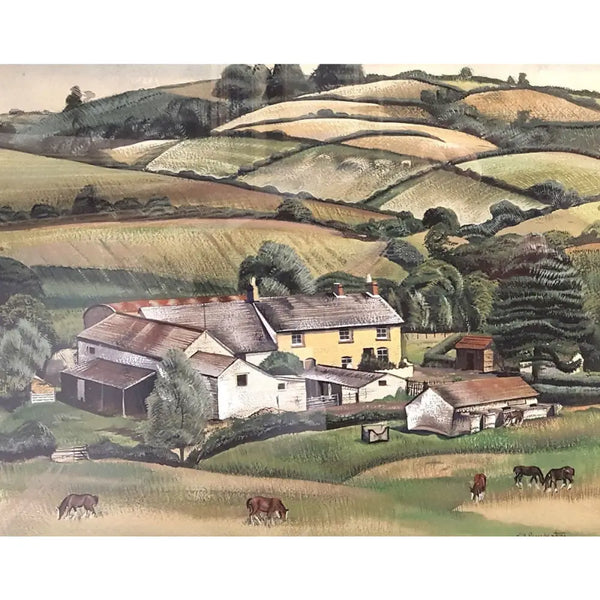 Granary Farm, Croesyceiliog, Monmouthshire by Muriel Pemberton Original Art from Barewall Art Gallery