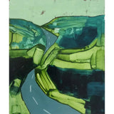 Green Landscape Oil by Russell Gregory Original Art from Barewall Art Gallery