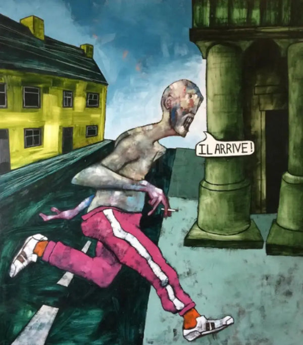 Guillaume Is Coming To Burslem 2023 Oil by Russell Gregory Original Art from Barewall Art Gallery