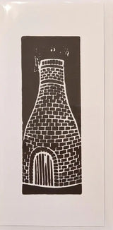 Hand printed Bee and honeycomb art greeting cards 2024 by Shauna McCann The Brick Bottle Kiln Greetings Card Gift from Barewall Art Gallery