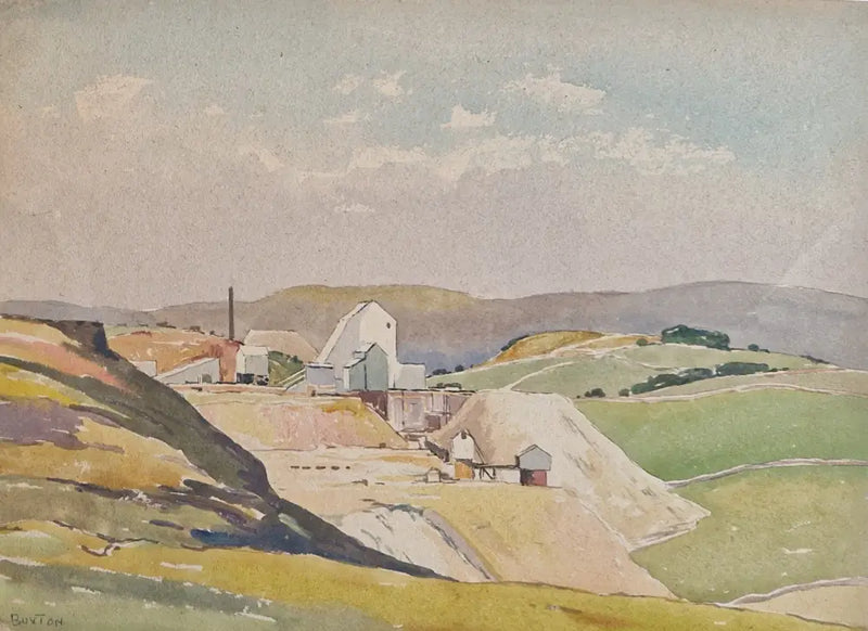 HBW003 Works Near Buxton by Harold Bennett Original Art from Barewall Art Gallery