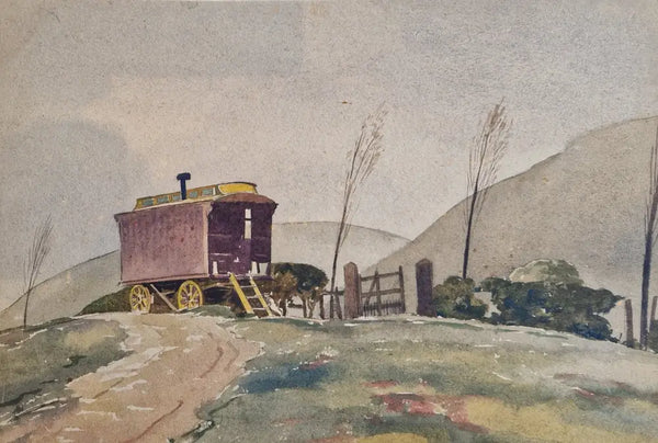 HBW008 Our Caravan by Harold Bennett Original Art from Barewall Art Gallery