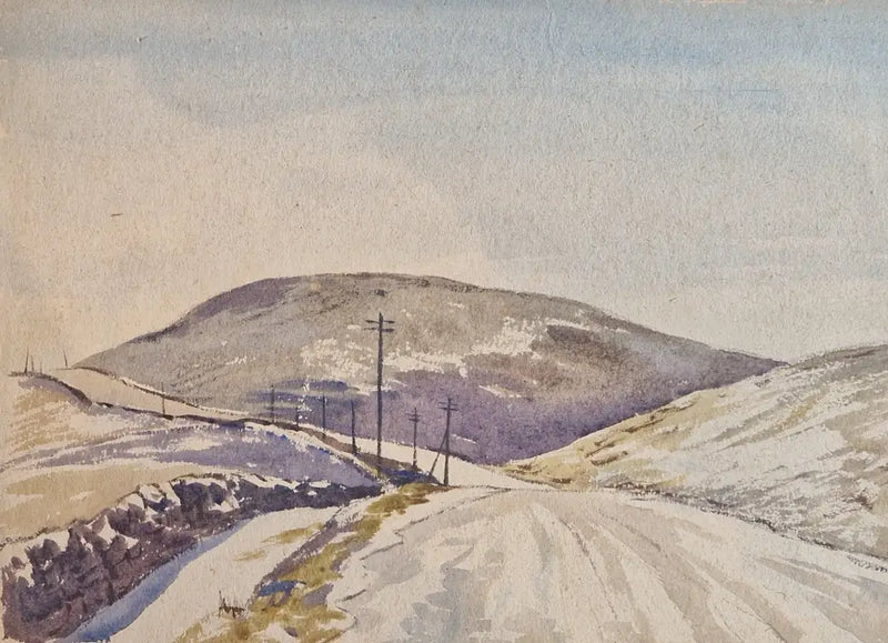 HBW014 Buxton to Leek Road by Harold Bennett Original Art from Barewall Art Gallery