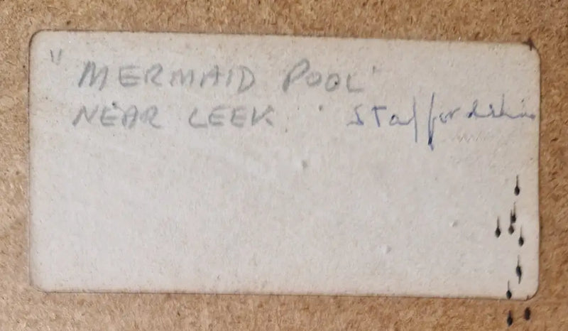 HBW018 Mermaid Pool near Leek, Staffordshire by Harold Bennett Original Art from Barewall Art Gallery