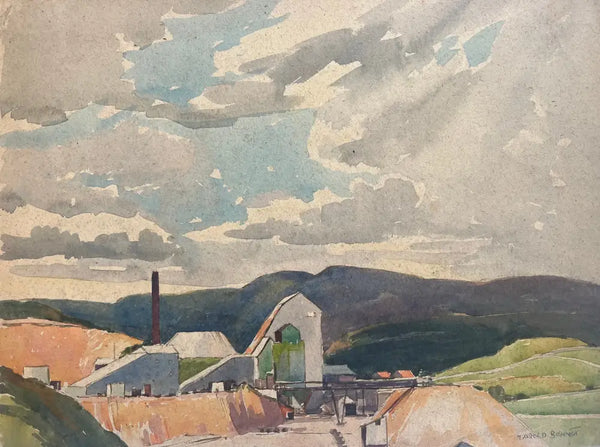 HBW026 Quarry c1930s by Harold Bennett Original Art from Barewall Art Gallery
