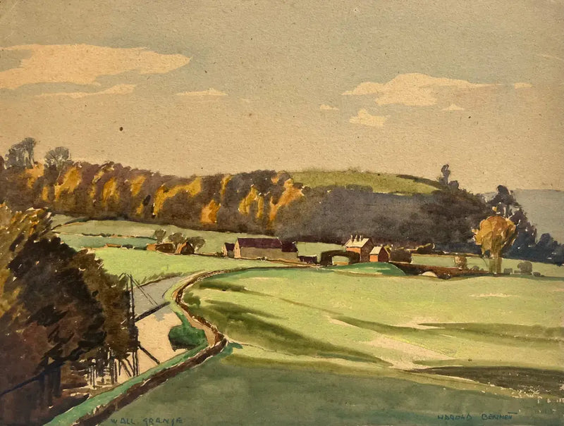 HBW033 Wall Grange c1930s by Harold Bennett Original Art from Barewall Art Gallery