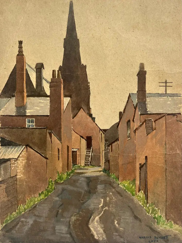 HBW034 Leek c1930s by Harold Bennett Original Art from Barewall Art Gallery