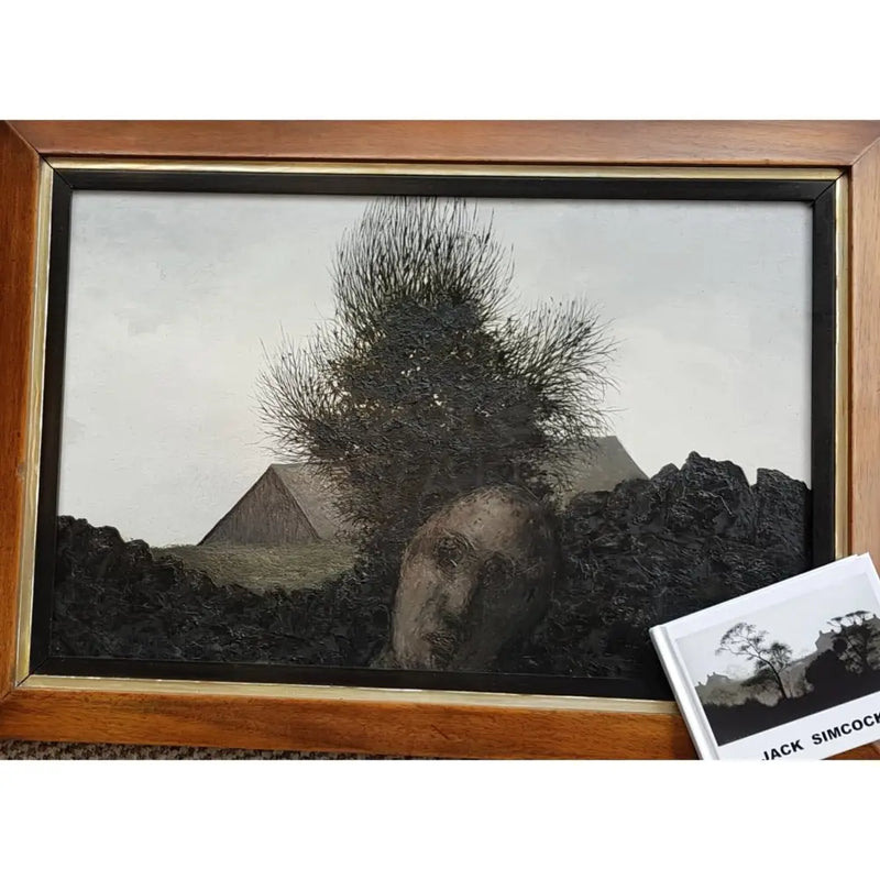 Head and Tree 1968 Oil by Jack Simcock Original Art from Barewall Art Gallery