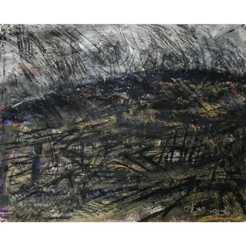 Hill Top Nocturne 1956 by Arthur Berry Original Art from Barewall Art Gallery