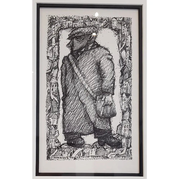 Homage to Arthur Berry 1984 by Jiri Borsky Original Art from Barewall Art Gallery