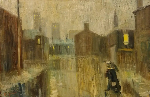 Homeward in Rain 2023 by Lucy Manfredi Original Art from Barewall Art Gallery