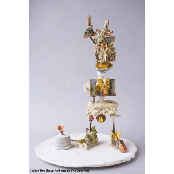 I Wear the Shoes and You Be the Doormat 1999 ceramic sculpture by Neil Brownsword Ceramics from Barewall Art Gallery