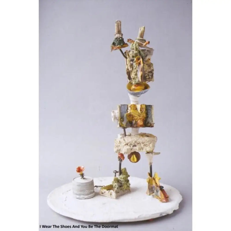 I Wear the Shoes and You Be the Doormat 1999 ceramic sculpture by Neil Brownsword Ceramics from Barewall Art Gallery