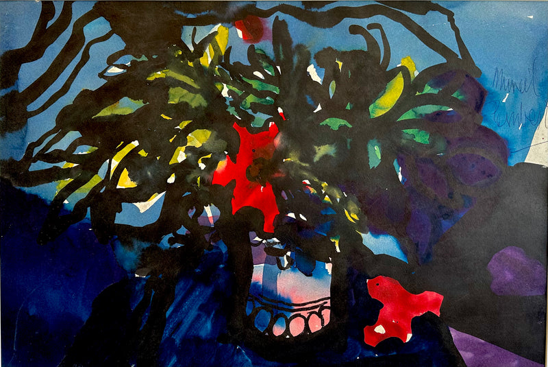 Flowers - Mixed media by Muriel Pemberton
