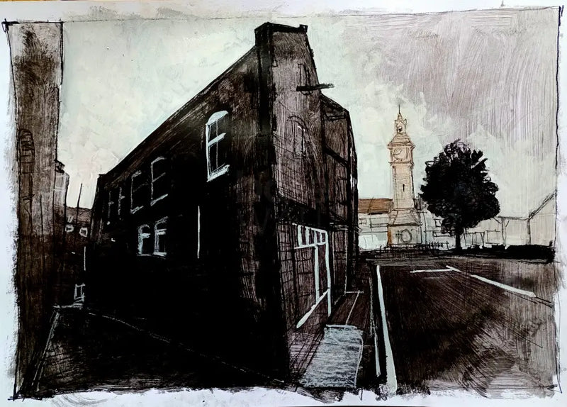 IP14. Alleyways and Monuments 2024 by Ian Pearsall Original Art from Barewall Art Gallery
