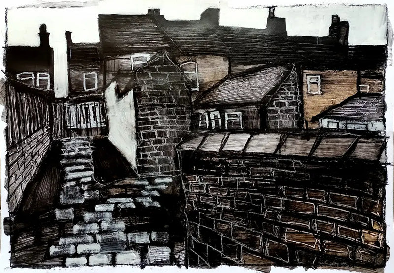 IP16. Entry (Up Forster Street) 2024 by Ian Pearsall Original Art from Barewall Art Gallery