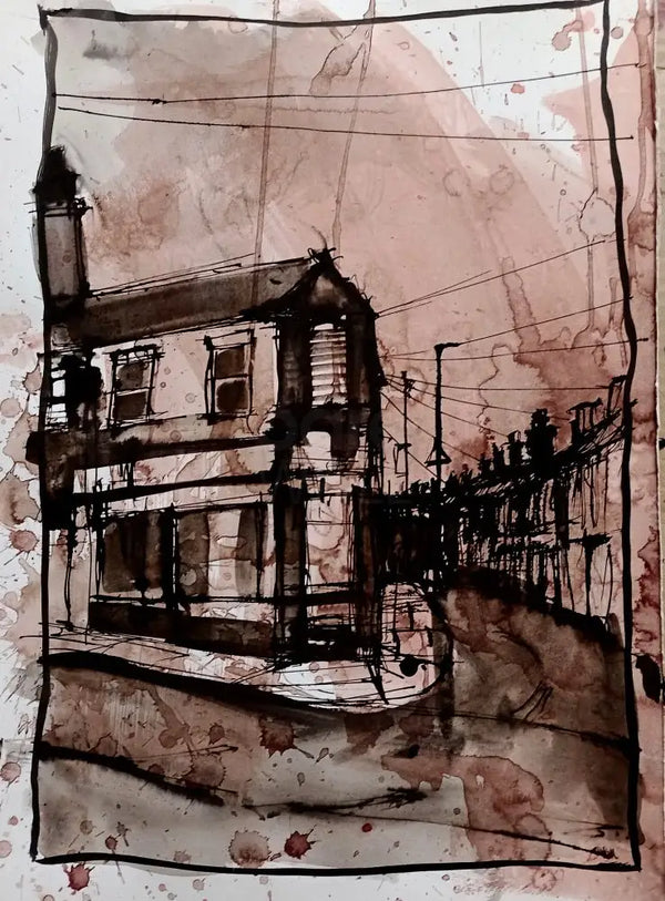 IP2. Shop (Edward Street) by Ian Pearsall Original Art from Barewall Art Gallery