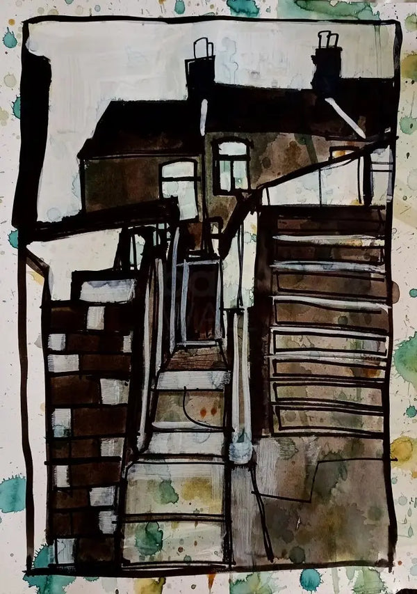 IP3. Gate Entry (Birches Edge) by Ian Pearsall Original Art from Barewall Art Gallery