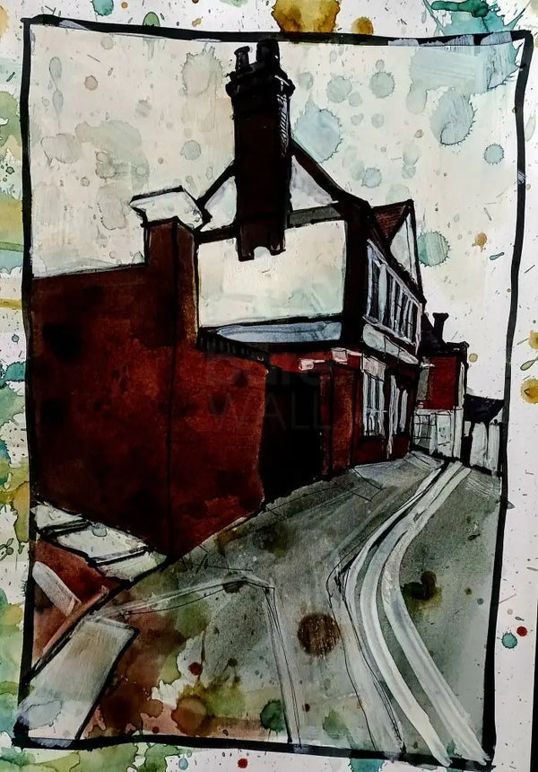 IP8. The Observatory (Bucknall Old Road) by Ian Pearsall Original Art from Barewall Art Gallery