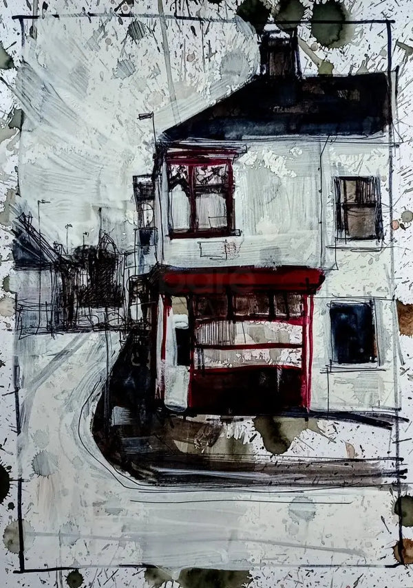 IP9. Takeaway Outlet (Cobridge) by Ian Pearsall Original Art from Barewall Art Gallery