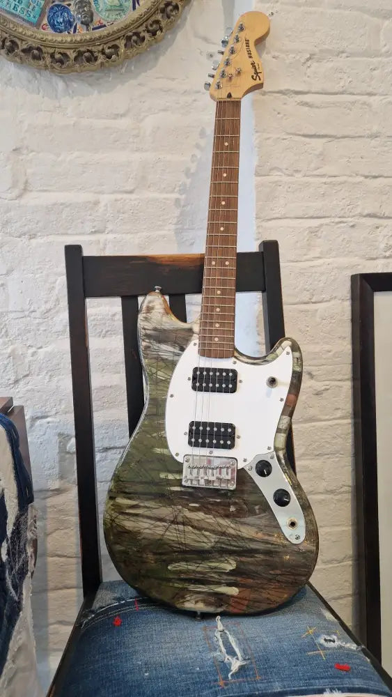 IPFender1. Landscape Fender Guitar by Ian Pearsall Original Art from Barewall Art Gallery