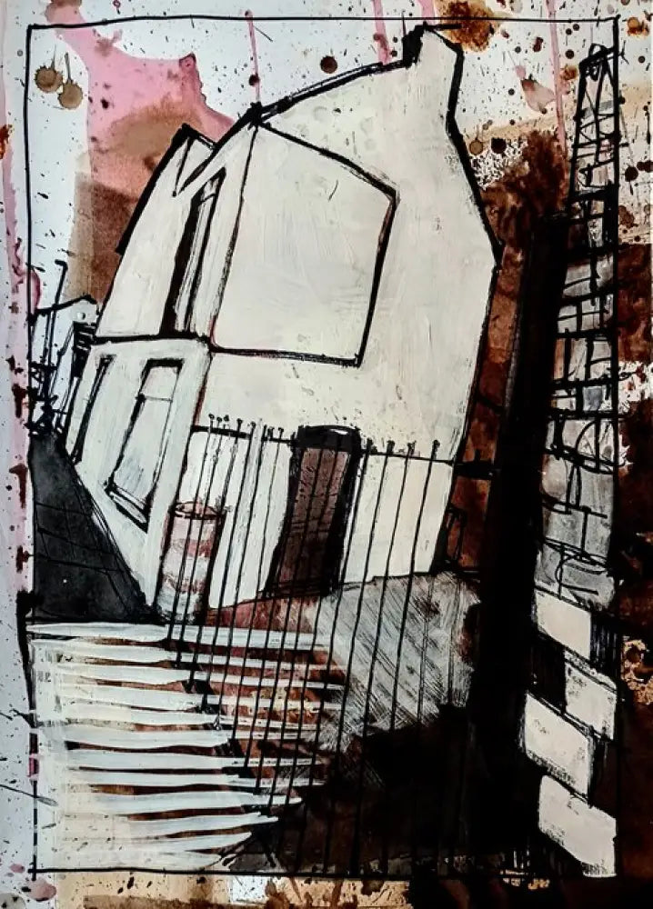 IPSTS023. Gate (Joiners Square) 2024 by Ian Pearsall Original Art from Barewall Art Gallery