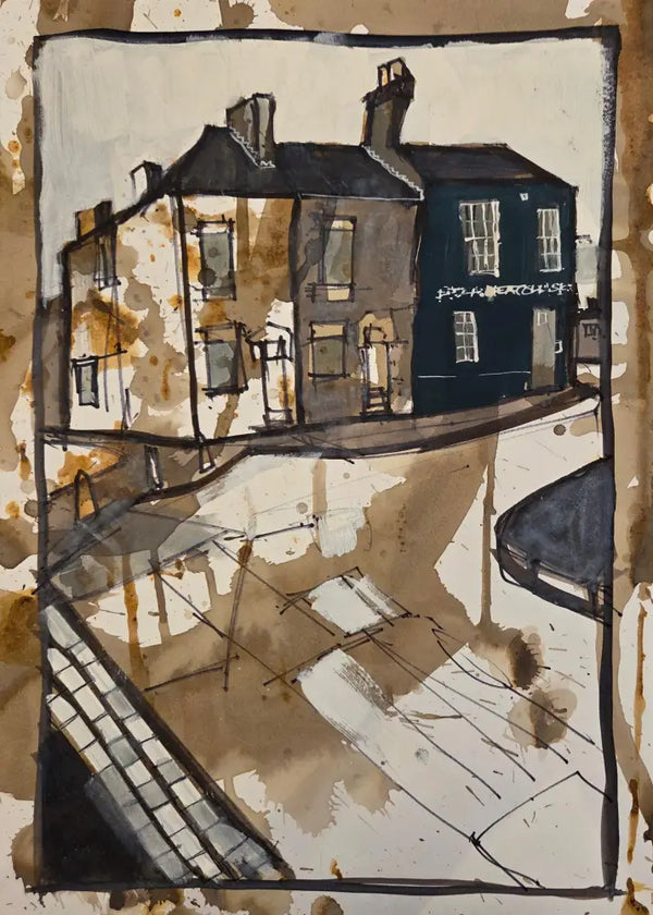 IPSTS028. Wheatsheaf Stores Junction, Northwood 2025 by Ian Pearsall Original Art from Barewall Art Gallery