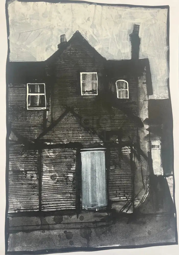 IPSTS035. Back Entry (Dusk) 2025 by Ian Pearsall Original Art from Barewall Art Gallery