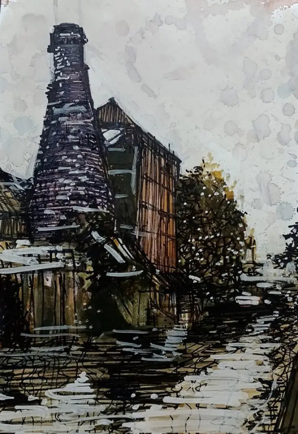 IPSTS037 Canal View 2024 by Ian Pearsall Original Art from Barewall Art Gallery