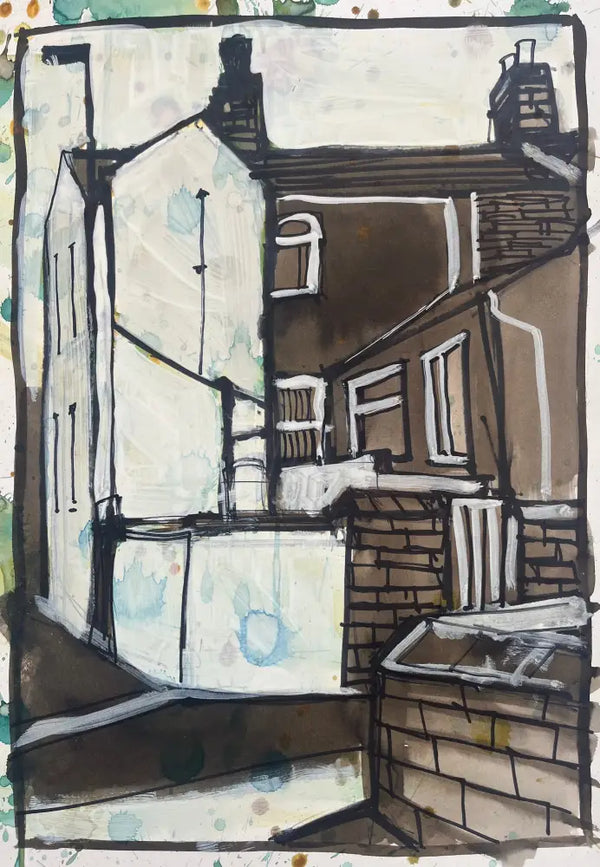 IPSTS040. Backyard 2025 by Ian Pearsall Original Art from Barewall Art Gallery