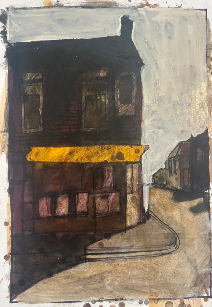 IPSTS043. Cornerstore 2025 by Ian Pearsall Original Art from Barewall Art Gallery