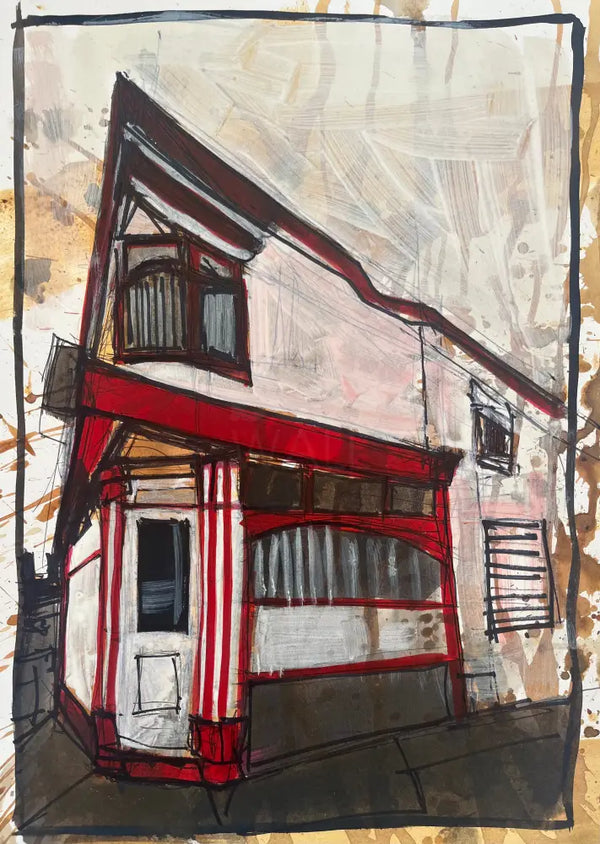 IPSTS052. Chinese Takeaway (Burlsem) 2025 by Ian Pearsall Original Art from Barewall Art Gallery