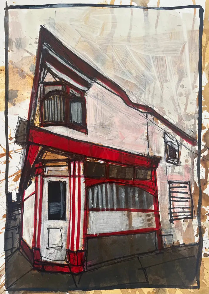 IPSTS052. Chinese Takeaway (Burlsem) 2025 by Ian Pearsall Original Art from Barewall Art Gallery
