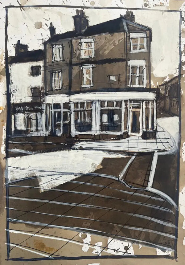 IPSTS053. Shopfronts 2025 by Ian Pearsall Original Art from Barewall Art Gallery