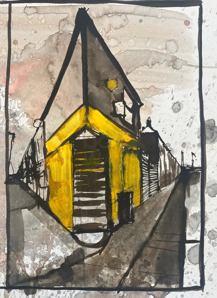 IPSTS054. Angular Cornershop 2025 by Ian Pearsall Original Art from Barewall Art Gallery